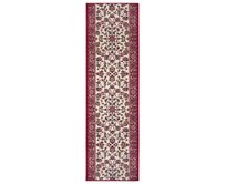 Hanse Home Collection koberce Běhoun Basic  Red Creme - 80x350 cm Červená, Velké (190x270 cm a větší), Syntetický (umělý)