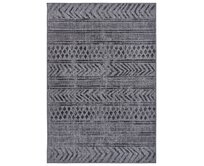 NORTHRUGS - Hanse Home koberce Kusový koberec Twin Supreme Biri Night Silver – na ven i na doma - 80x350 cm Šedá, Velké (190x270 cm a větší), Syntetický (umělý)
