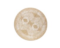 ELLE Decoration koberce Kusový koberec Gemini Ochre kruh z kolekce Elle – na ven i na doma - 200x200 (průměr) kruh cm Žlutá, Střední (80x160 - 164x240), Syntetický (umělý)