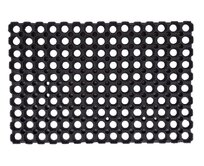 Hamat Venkovní čistící rohož guma Domino 22mm - na ven i na doma - 50x80 cm Černá, Malé (80x150 cm a menší), Syntetický (umělý)