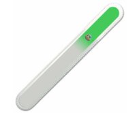FULGENT WORLD Velký skleněný pilník na nehty - světle zelený