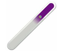 FULGENT WORLD Velký skleněný pilník na nehty - fialový