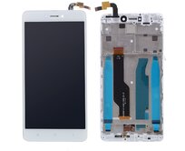 Xiaomi Redmi Note 4 Global / Note 4X LCD displej bílý včetně středního krytu rámečku