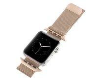 Řemínek kovový Milanese Loop Milánský tah bronzová pro Apple Watch 42mm 44MM