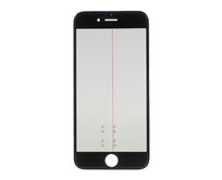 Krycí náhradní sklo černé včetně OCA rámečku a polarizační vrstvy pro Apple iPhone 6