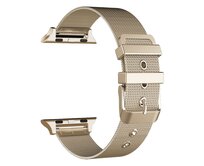 Apple Watch 42mm 44MM řemínek kovový s klasickou páskovou přezkou zlatý