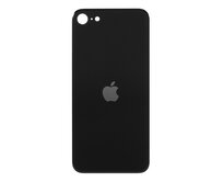 Apple iPhone SE 2. generace zadní skleněný kryt baterie černý se zvětšeným otvorem na zadní fotoaparát