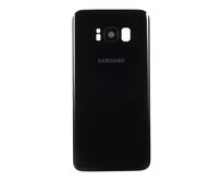 Samsung Galaxy S8 zadní kryt baterie osazený včetně krytky čočky fotoaparátu černý G950F