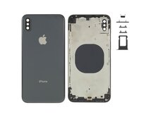 Zadní kryt baterie Apple iPhone XS MAX černý včetně středového rámečku
