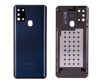 Samsung Galaxy A21s zadní kryt baterie včetně krytky čočky fotoaparátu černý A217s