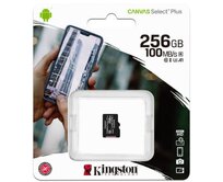 Paměťová karta microSDXC Kingston Canvas Select Plus 256GB, Class 10 / UHS-1 U1