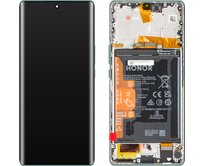 Honor Magic5 Lite LCD displej dotykové sklo včetně rámečku + baterie (Service Pack) Emerald Green