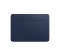 Kožený obal MacBook Pro 13" 2016/2017/2018/2019/2020/M1 tenké pouzdro WIWU modré