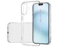 Pouzdro pro iPhone 16 – průhledné, ohebné TPU tenké pouzdro na telefon