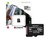 Paměťová karta microSDXC Kingston Canvas Select Plus 128GB, Class 10 / UHS-1 U1