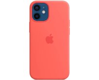Apple silikonový kryt s MagSafe na iPhone 12 mini citrusově růžový