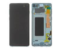 Samsung Galaxy S10 OLED originál LCD displej včetně rámečku zelený SWAP G973F