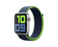Nylon řemínek pro Apple Watch 38-41mm - blue / lime