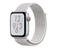 Nylon řemínek pro Apple Watch 38-41mm - grey / white