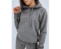 Dámská BASIC mikina s kapucí antracitová Břidlicová, XL