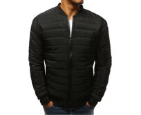 Pánská STYLE bunda prošívaná bomber jacket černá Černá, XL