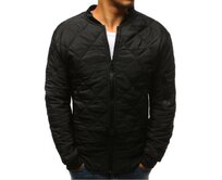 Pánská STYLE bunda prošívaná bomber jacket černá Černá, XL