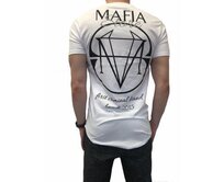 Pánské bílé tričko s potiskem Mafia Store Bílá, M