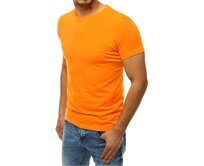 Pánské triko bez potisku světle oranžové RX4190 Oranžová, XL