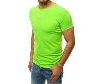 Pánské triko bez potisku žluté RX4191 Světle zelená, XL