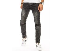 Pánské tmavě šedá džínové kalhoty Břidlicová, s29