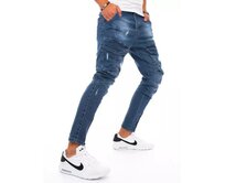 Pánské džínsové jogger kalhoty světle modré YOUTH Modrá, s30