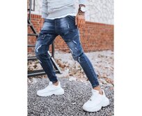 Pánské bojové džínové kalhoty modrá Modrá, L