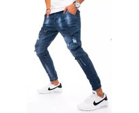 Pánské jogger kalhoty granátové FREE Modrá, s36