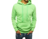 Pánská volnočasová mikina s kapucí světle zelená Světle zelená, XL