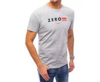 Pánské tričko s potiskem ZERO světle šedé Světle šedá, L