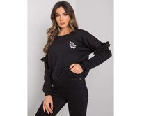 Dámská mikina s kapucí Alvah RUE PARIS černá Černá, L/XL