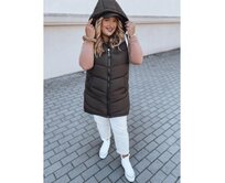 Dámská vesta MIRELLI hnědá Karamelová, 5XL