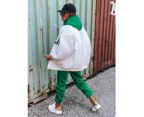 Dámská bunda baseballová BASKET bílá Bílá, M