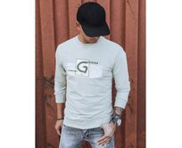 Pánská mikina s potiskem GEA béžová Béžová, XXL