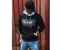 Pánská mikina s potiskem BLACK černá Černá, XXL