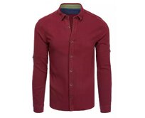 Pánská košile STYLE bordó Kaštanová, M