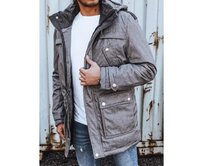 Pánská bunda zimní RIMA šedá Světle šedá, 3XL