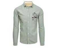 Pánská košile TEAM mátová Světle zelená, XXL