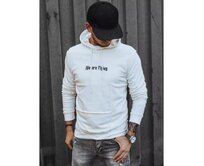 Pánská mikina ZAIN krémová Bílá, XL