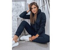 Dámská mikina BASIC s kapucí tmavě modrá Námořnická modrá, L