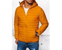 Pánská bunda přechodová prošívaná R10 oranžová Žlutá, M