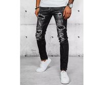 Pánské kalhoty džínové Y6 šedé Světle šedá, s30