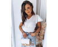 Dámská boho halenka VALERIA bílá Bílá, XL