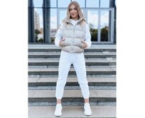 Dámská prošívaná vesta WILLOW béžová Béžová, L