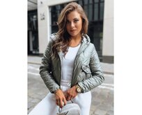 Dámská prošívaná sportovní bunda LILYWOOL zelená Zelená, XL